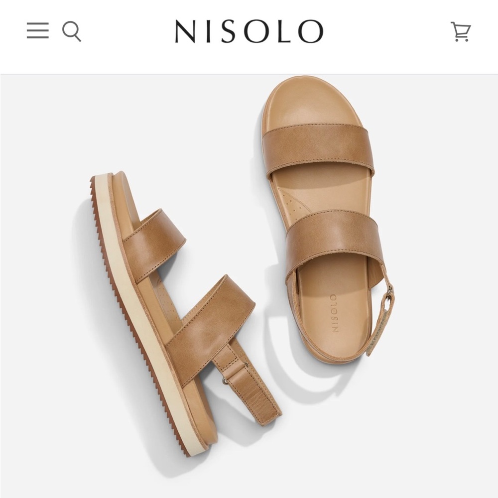Nisolo Flatform 2.0 Almond Size 9.5